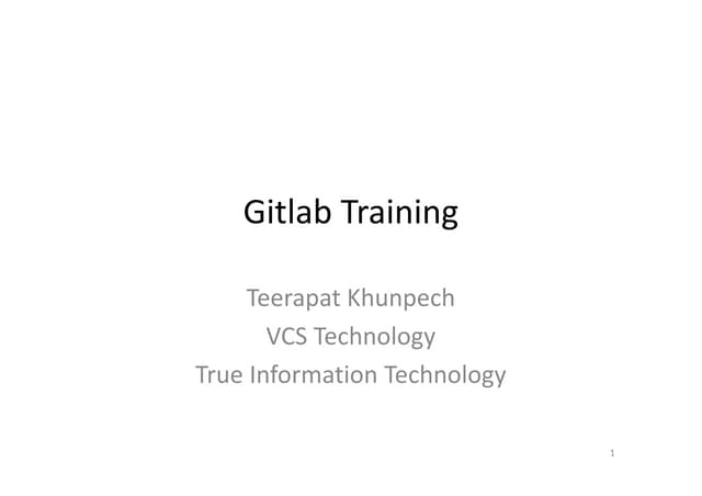 Gitlab Training with GIT and SourceTree