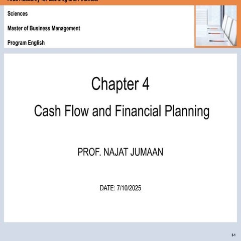 Chapter 4 cash flow and financial planning | PPT