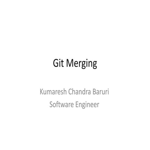 Variations of git merging