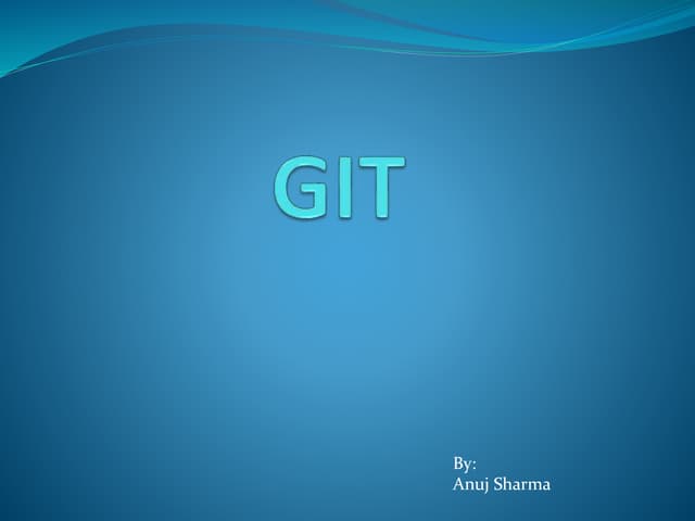 Git for a newbie