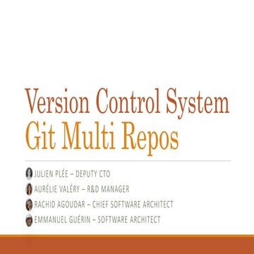 Git multi repos