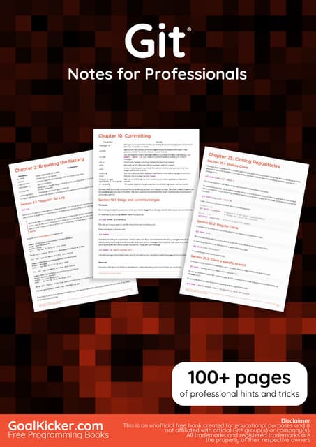 Git notes for professionals.