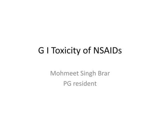Pharmacology of NSAIDs | PPT
