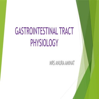 Gastrointestinal physiology for medical student