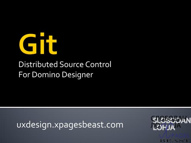Git for IBM Notes Designer