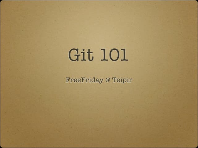 Git 101