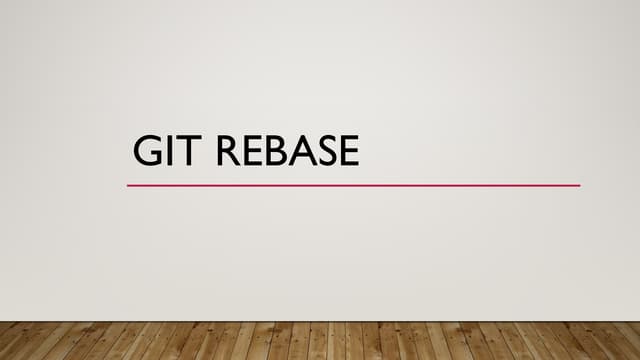 Git rebase