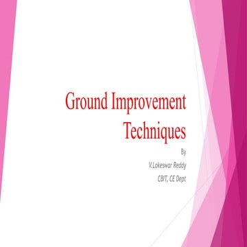 Ground Improvement Techniques