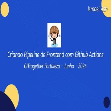 Criando Pipeline de frontend com GitHub Actions