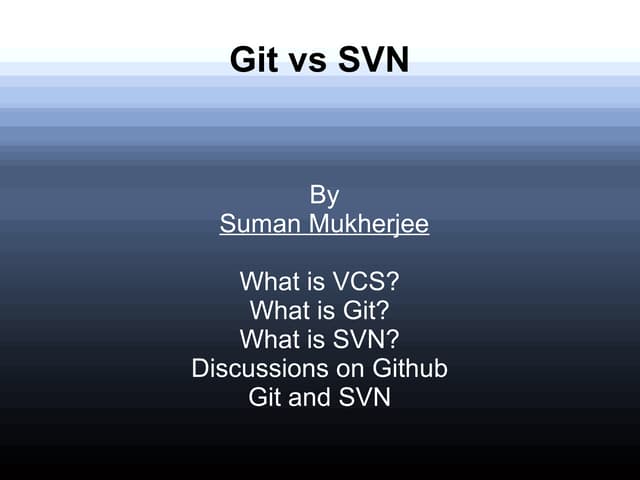 Git vs svn
