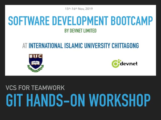 VCS for Teamwork - GIT Workshop