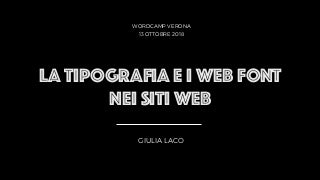 La tipografia e i web font nei siti web [#wcvrn18]