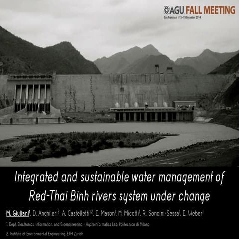 Integrated and sustainable water management of Red-Thai Binh rivers system un...