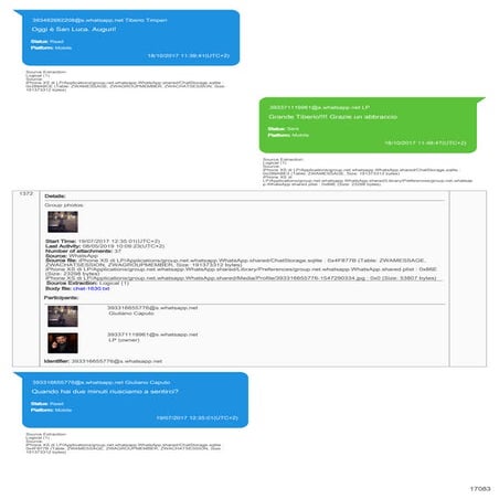 Le chat tra Luca Palamara e Giuliano Caputo