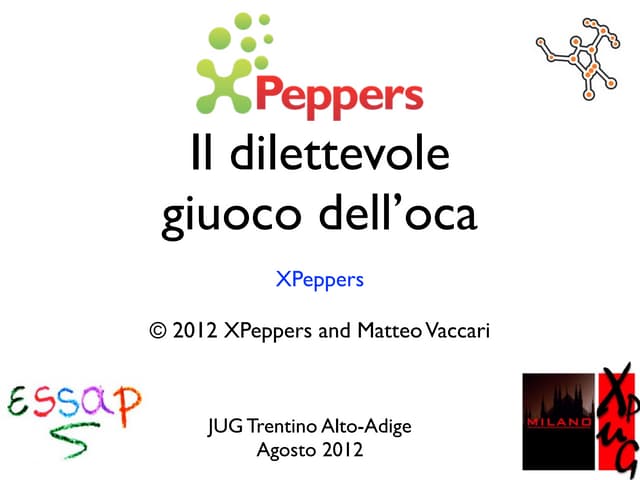 "Il dilettevole giuoco dell'oca" coding dojo
