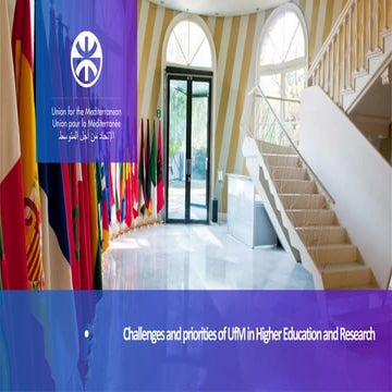 Giuseppe Provenzano, Expert of Higher Education and Research Division of the Union for the Mediterranean (UfM)