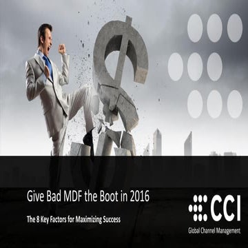 Give Bad MDF the Boot