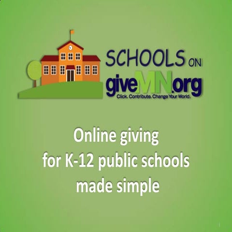 Schools on GiveMN: Public Schools Webinar