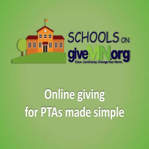 Schools on GiveMN: PTAs Webinar