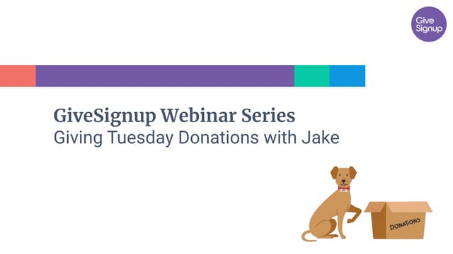 Giving Tuesday Donations on GiveSignup