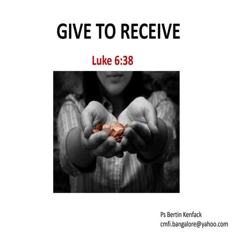 Give to receive