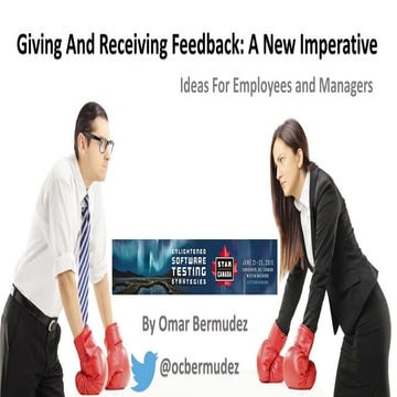 Giving and Receiving Feedback: A New Imperative