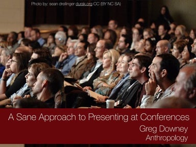 Giving Academic Conference Papers