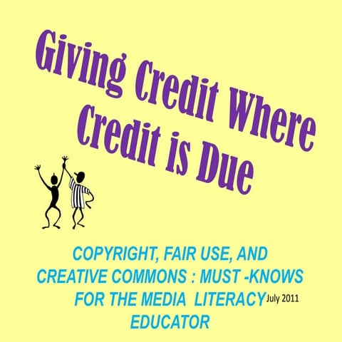 Giving credit where credit is due slides  final