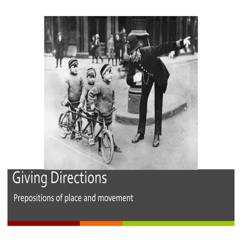 Asking For And Giving Directions Instructions | PDF