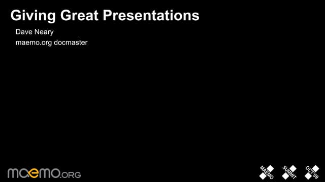 Giving Great Presentations