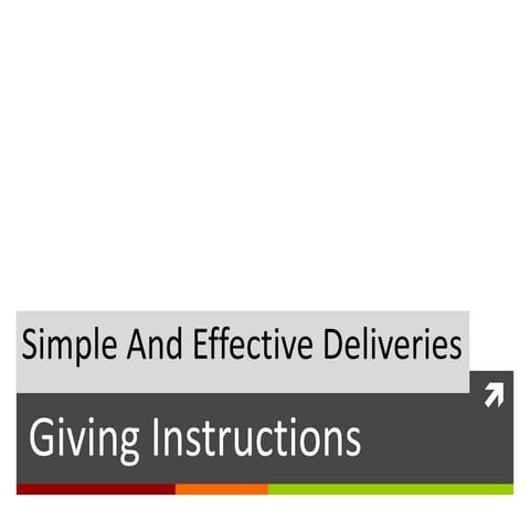 Giving Instructions