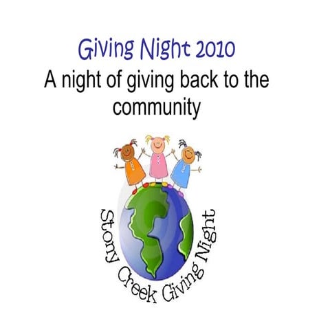 Stony Creek PTO Giving Night
