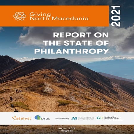 Giving North Macedonia 2021 - Report on the State of Philanthropy