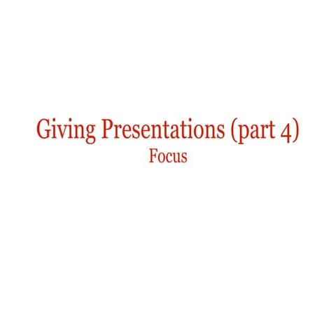 Giving presentations 4 | KEY
