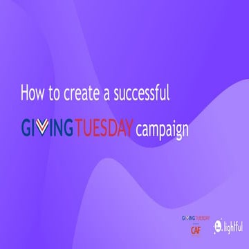 How to create a successful #GivingTuesday campaign 
