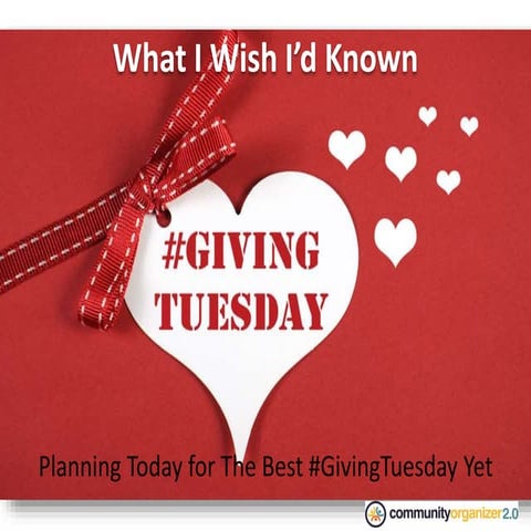 Planning For Your Best #GivingTuesday Yet
