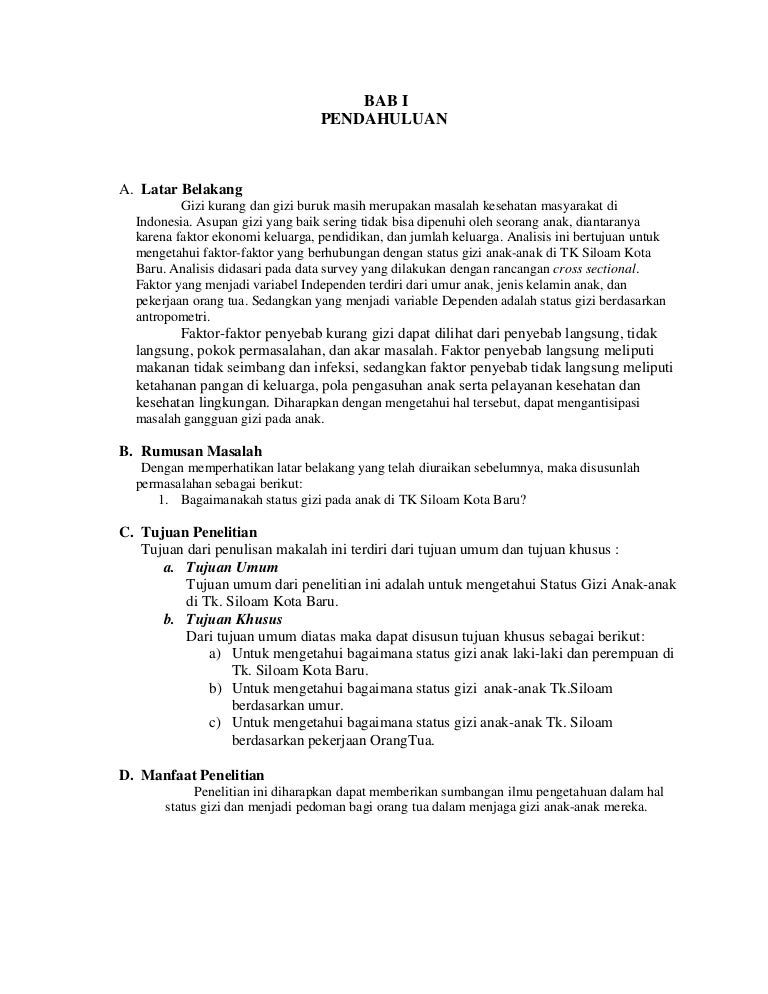 Contoh Penelitian Tentang Gizi IlmuSosial.id