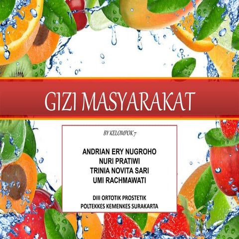 GIZI MASYARAKAT