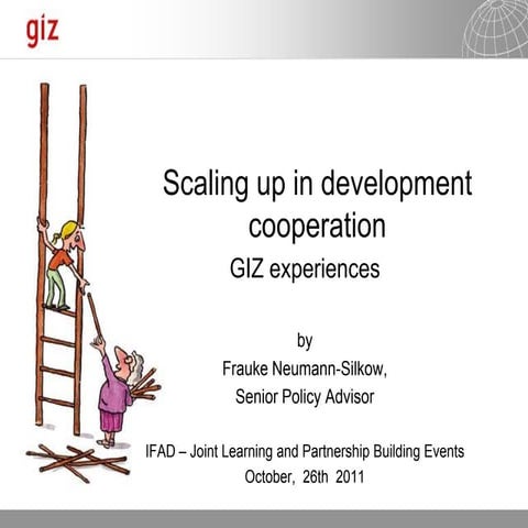 Scaling up in development cooperation (GIZ)