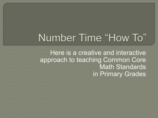 Number Time