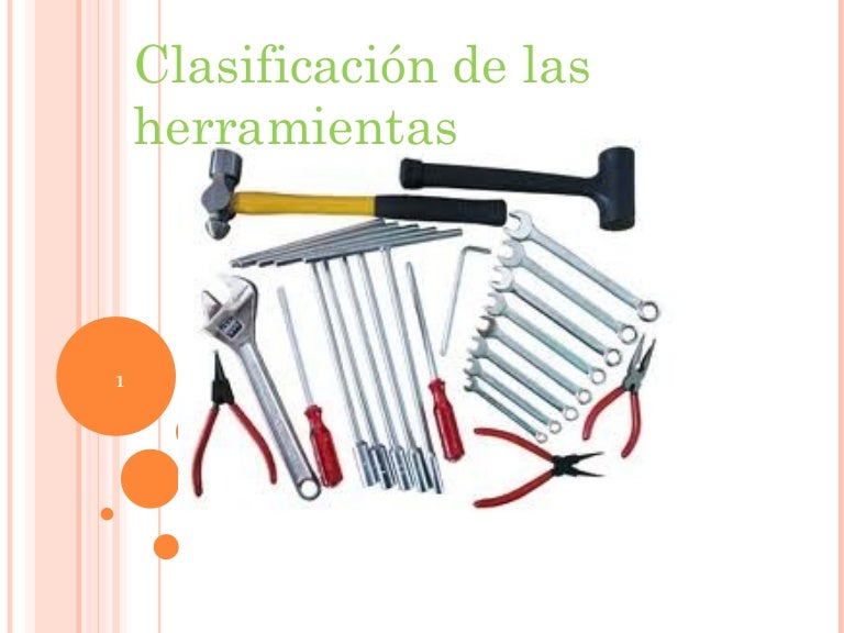 clasificasion de las herramientas