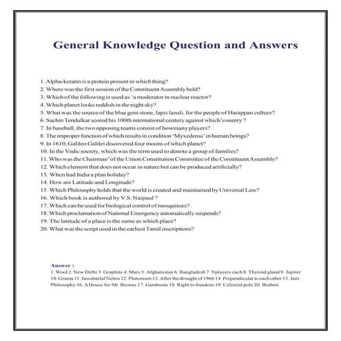 KPPSC Screening Test Solved Papers | PDF