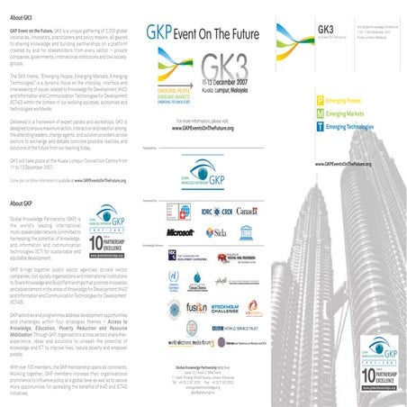 GK3 Global Knowledge Partnership Event on the Future