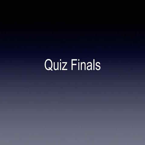 GK Club Quiz Finals (February 2015)