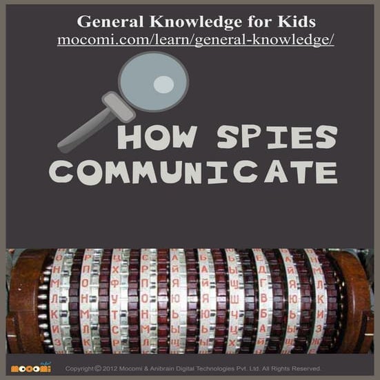 How Spies Communicate – Mocomi.com