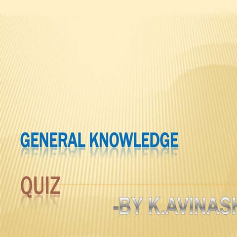 Gk quiz ppt avi