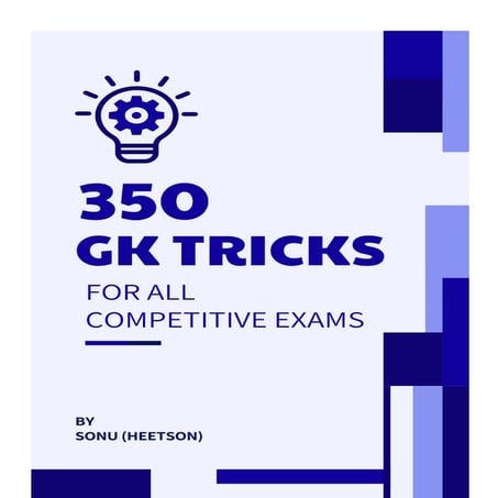 GK Tricks in E-Book in Hindi/English for all Competitive Exams | PDF