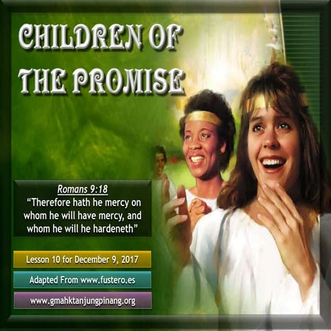 Sabbath school lesson 10, 4th quarter of 2017