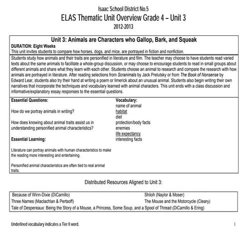 Grade 4 Unit 3 | PPT