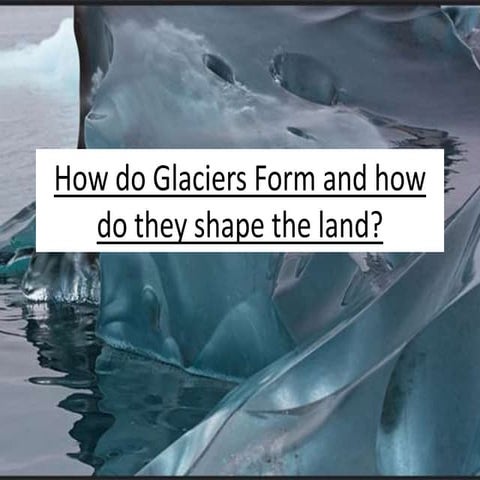 Glacier and corrie formation ap